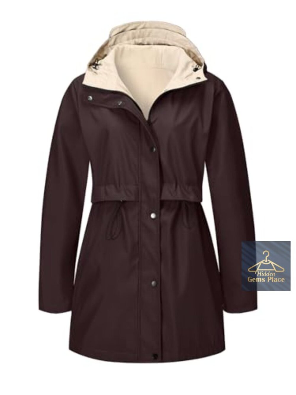 Reversible Trench Coat Lightweight Cropped Jacket Windproof